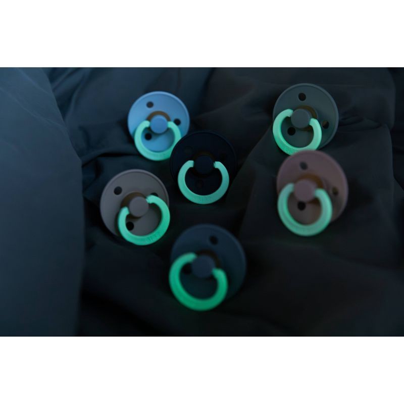 slide 6 of 11, Bibs Colour Latex Pacifier 6-18m - Size 2 - Sage Glow/Vanilla Glow - 2pk, 2 ct