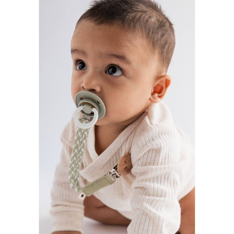 slide 11 of 11, Bibs Colour Latex Pacifier 6-18m - Size 2 - Sage Glow/Vanilla Glow - 2pk, 2 ct