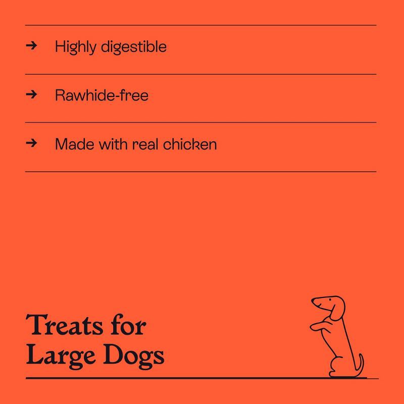 slide 4 of 7, Rawhide-Free Chicken Recipe Roll Large Dog Treat - 19.4oz/5ct - Kindfull™, 19.4 oz, 5 ct