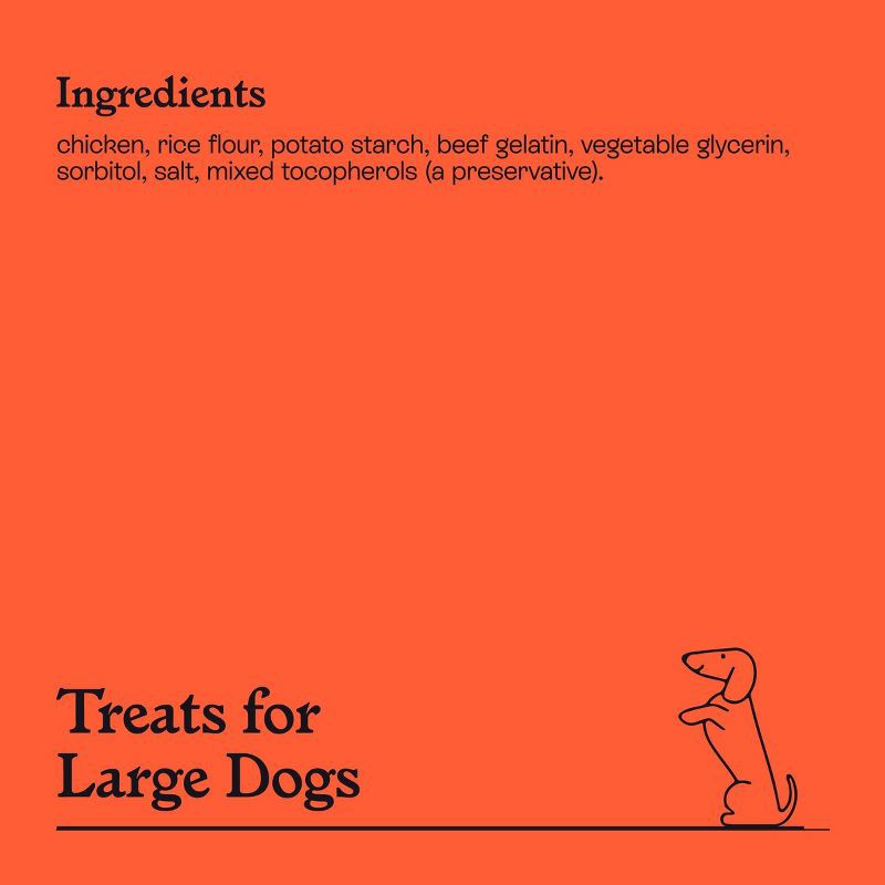 slide 5 of 7, Rawhide-Free Chicken Recipe Roll Large Dog Treat - 19.4oz/5ct - Kindfull™, 19.4 oz, 5 ct