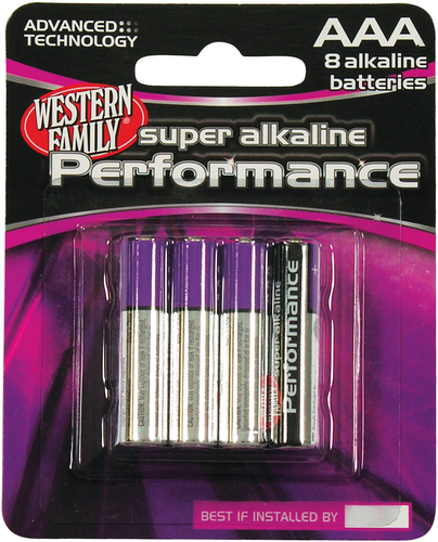 slide 1 of 1, Western Family Aaa Battery, 8 ct