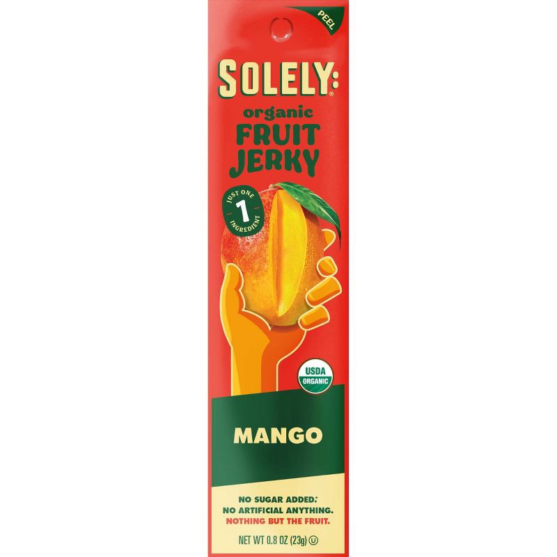 slide 1 of 4, Solely Organic Mango Fruit Jerky - 0.8oz, 0.8 oz