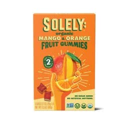 Solely Organic Mango & Orange Whole Fruit Gummies - 3.5oz/5ct