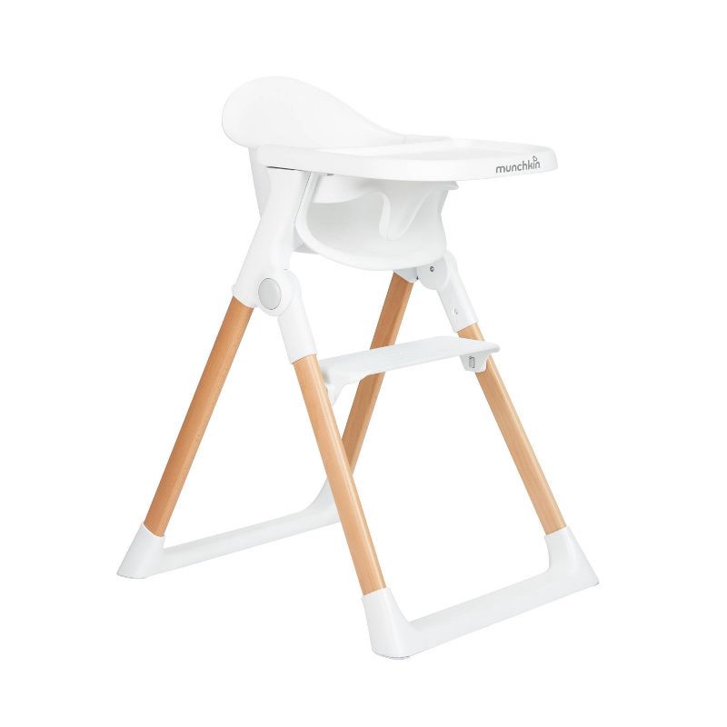 slide 1 of 8, Munchkin Float Easy Clean Foldable High Chair - Compact Modern Design - White, 1 ct