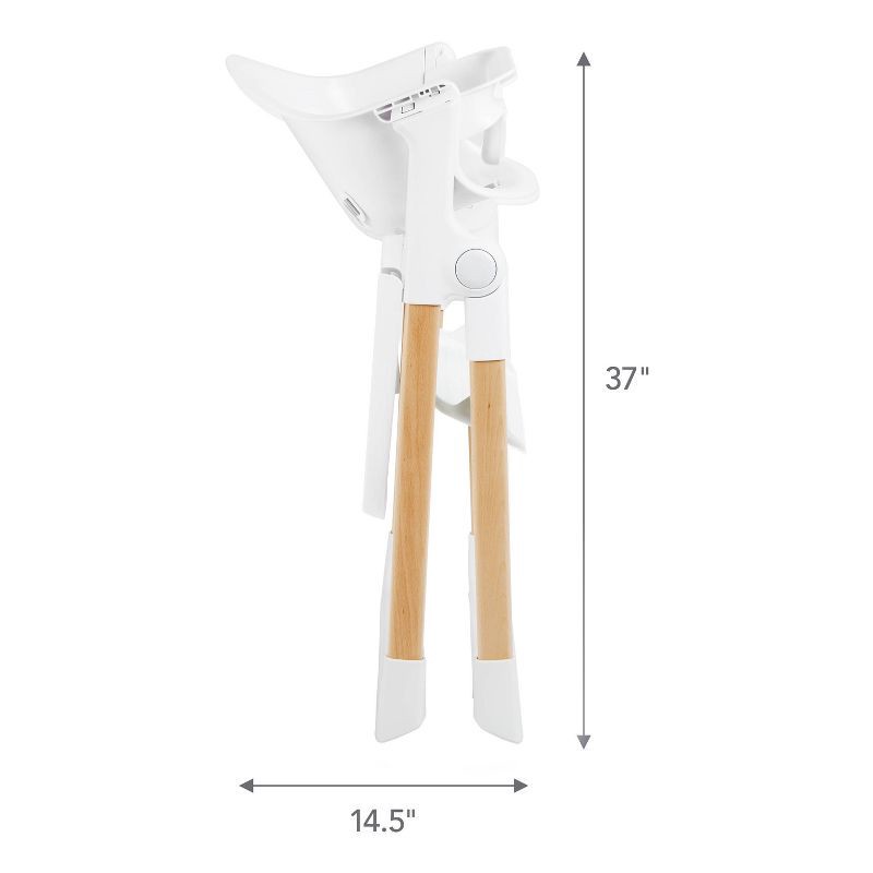 slide 5 of 8, Munchkin Float Easy Clean Foldable High Chair - Compact Modern Design - White, 1 ct