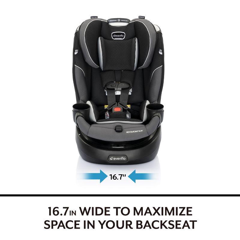slide 7 of 32, Evenflo Revolve 360 Slim 2-in-1 Rotating Convertible Car Seat, 1 ct