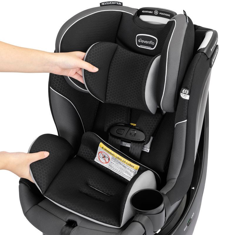 slide 12 of 32, Evenflo Revolve 360 Slim 2-in-1 Rotating Convertible Car Seat, 1 ct