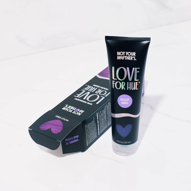 slide 6 of 8, Not Your Mother's Love for Hue Semi-Permanent Hair Color Cream - Violet Vibes - 4.5 fl oz, 4.5 fl oz