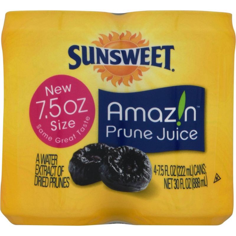 slide 2 of 5, Sunsweet Prune Juice - 4pk/7.5 fl oz Cans, 4 ct; 7.5 fl oz