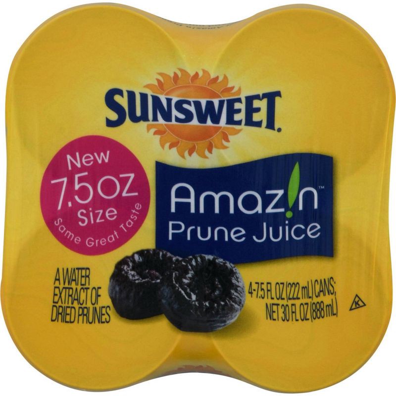 slide 3 of 5, Sunsweet Prune Juice - 4pk/7.5 fl oz Cans, 4 ct; 7.5 fl oz