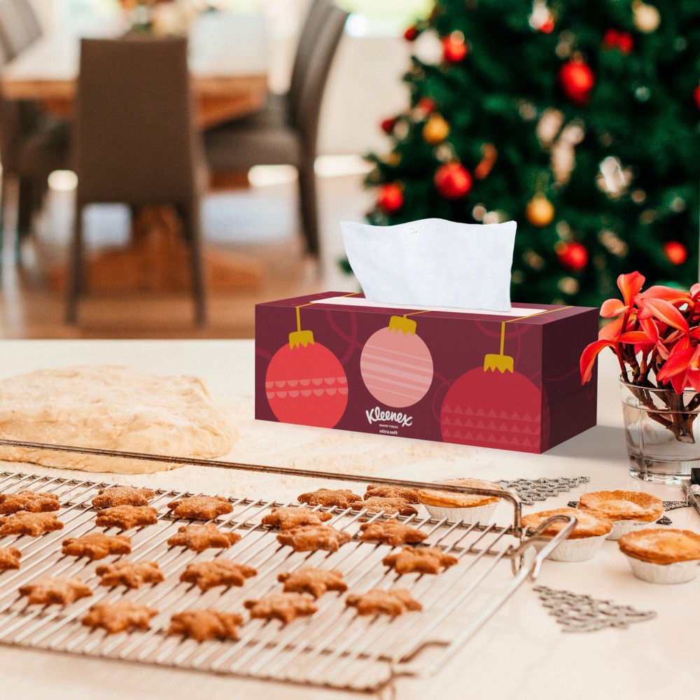 slide 12 of 13, Kleenex Holiday Ultra Soft Facial Tissue - 4pk/120ct, 4 pk; 120 ct