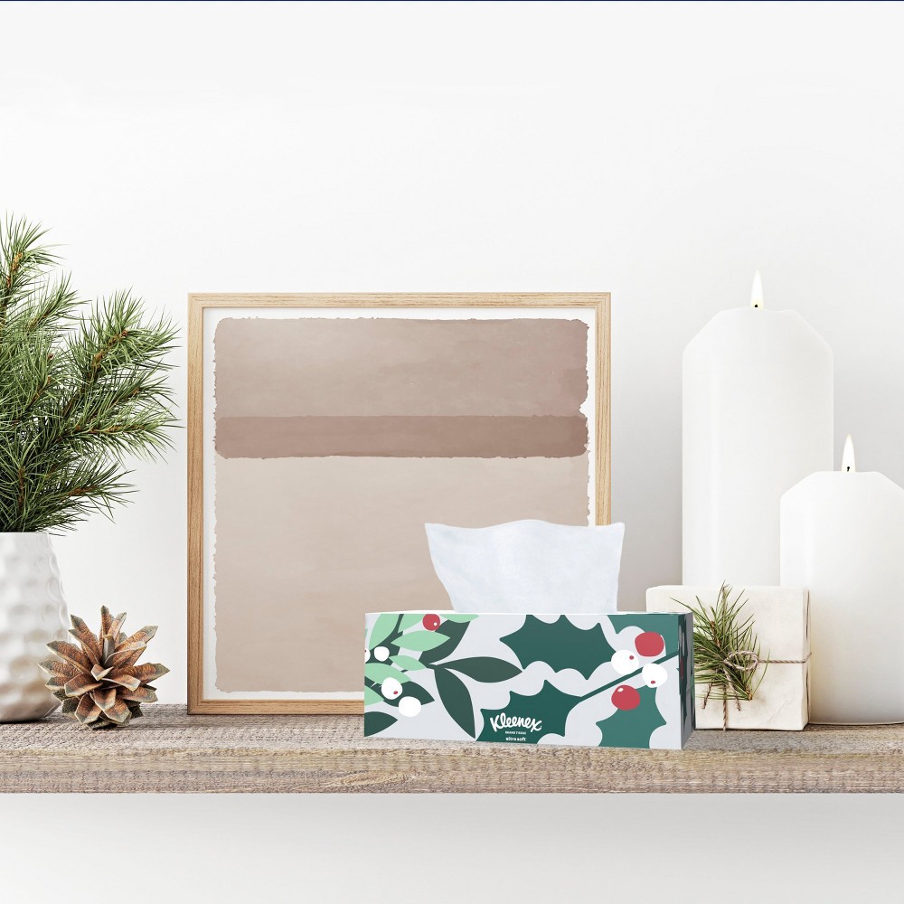 slide 8 of 13, Kleenex Holiday Ultra Soft Facial Tissue - 4pk/120ct, 4 pk; 120 ct