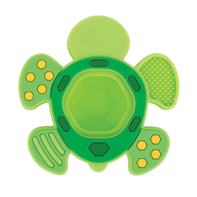 slide 2 of 8, Nuby Teethe N' Pop Sensory Play Silicone Teether for Babies - Turtle Design, 1 ct