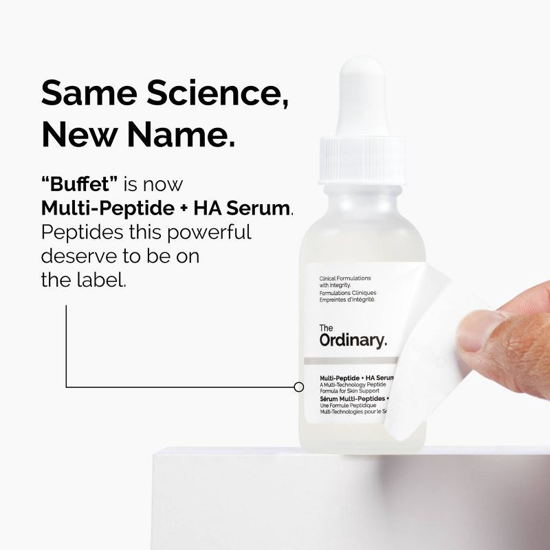 slide 2 of 7, The Ordinary Multi-Peptide + Hyaluronic Acid Serum for Firmness and Elasticity- 1fl oz - Ulta Beauty, 1 fl oz