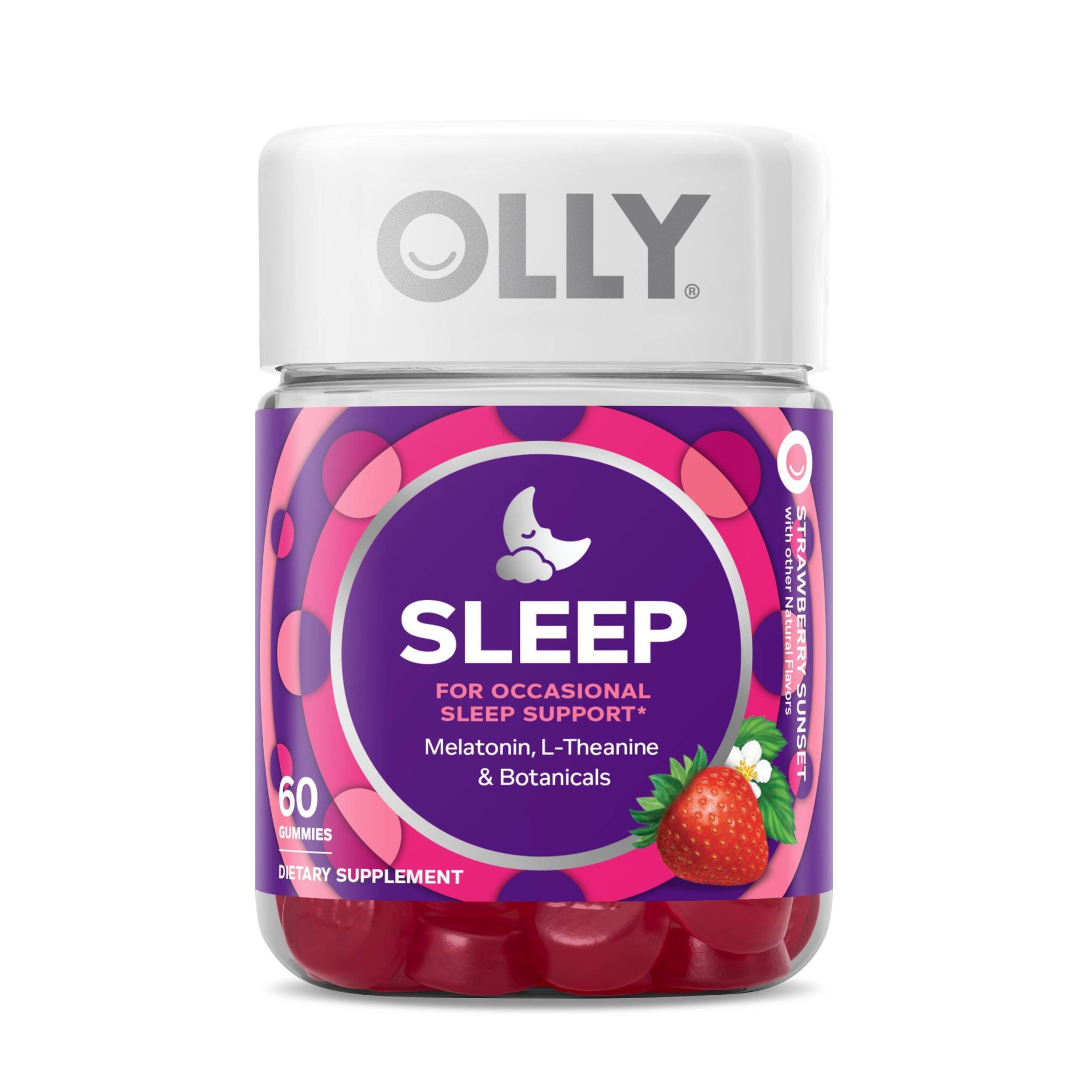 slide 1 of 1, Olly Fast Dissolve Sleep Gummies - Strawberry - 60ct, 60 ct