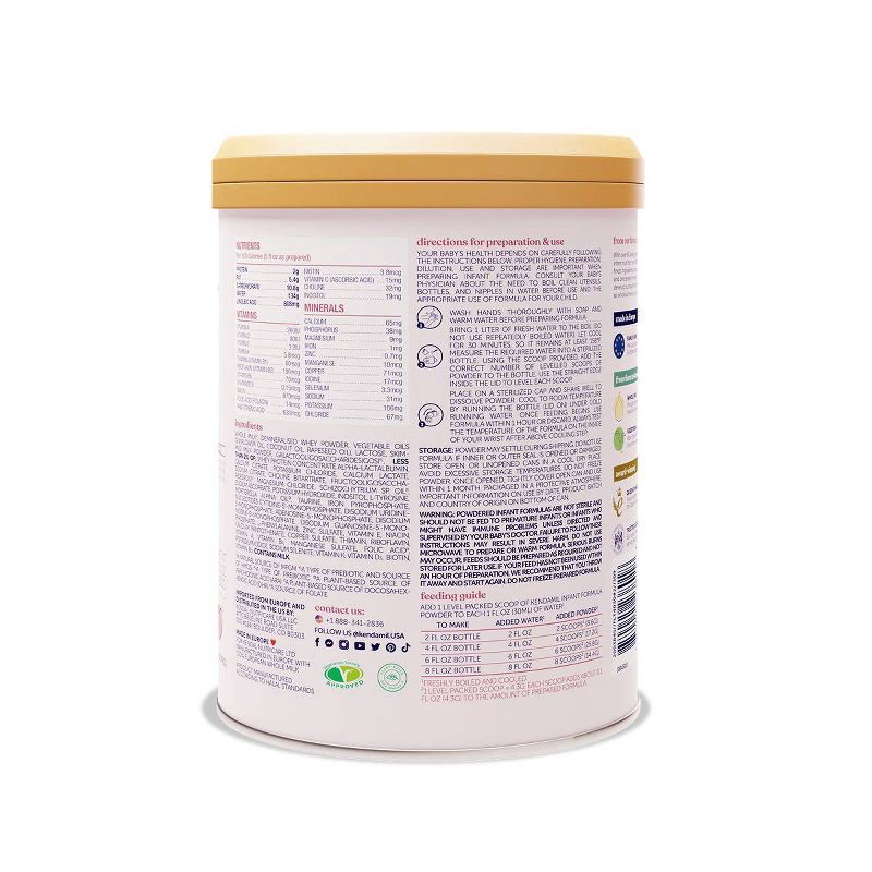 slide 3 of 9, Kendamil Infant Formula Powder - 28.2oz, 28.2 oz