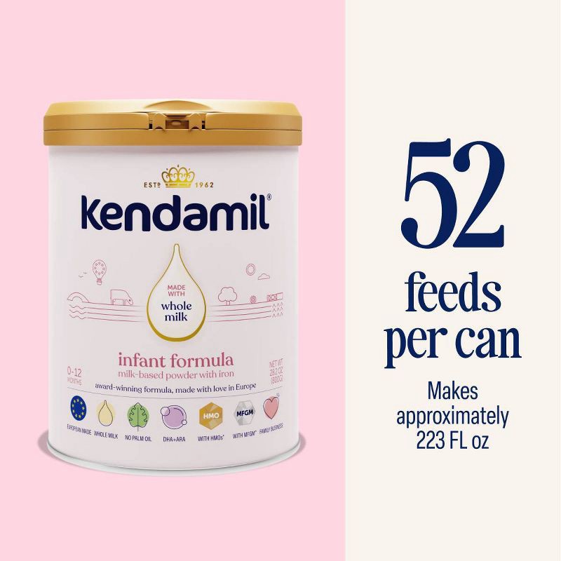 slide 8 of 9, Kendamil Infant Formula Powder - 28.2oz, 28.2 oz