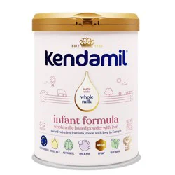 Kendamil Infant Formula Powder - 28.2oz: Milk-Based, Added Prebiotics, Easy Digesting, Brain Development Focus