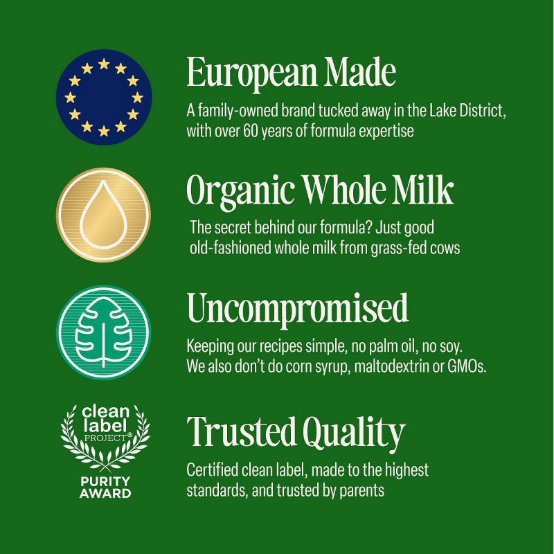 slide 6 of 9, Kendamil Organic Infant Formula Powder - 28.2oz, 28.2 oz