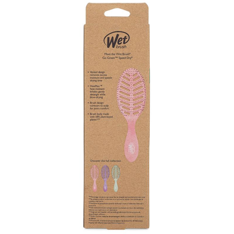 slide 4 of 6, Wet Brush Go Green Speed Dry Hair Brush - Pink, 1 ct