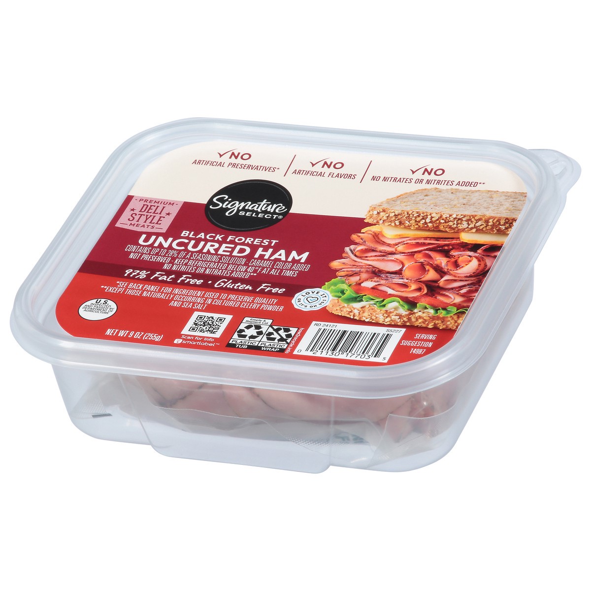 slide 2 of 4, Signature SELECT Black Forest Ham Deli Style - 9 Oz, 9 oz
