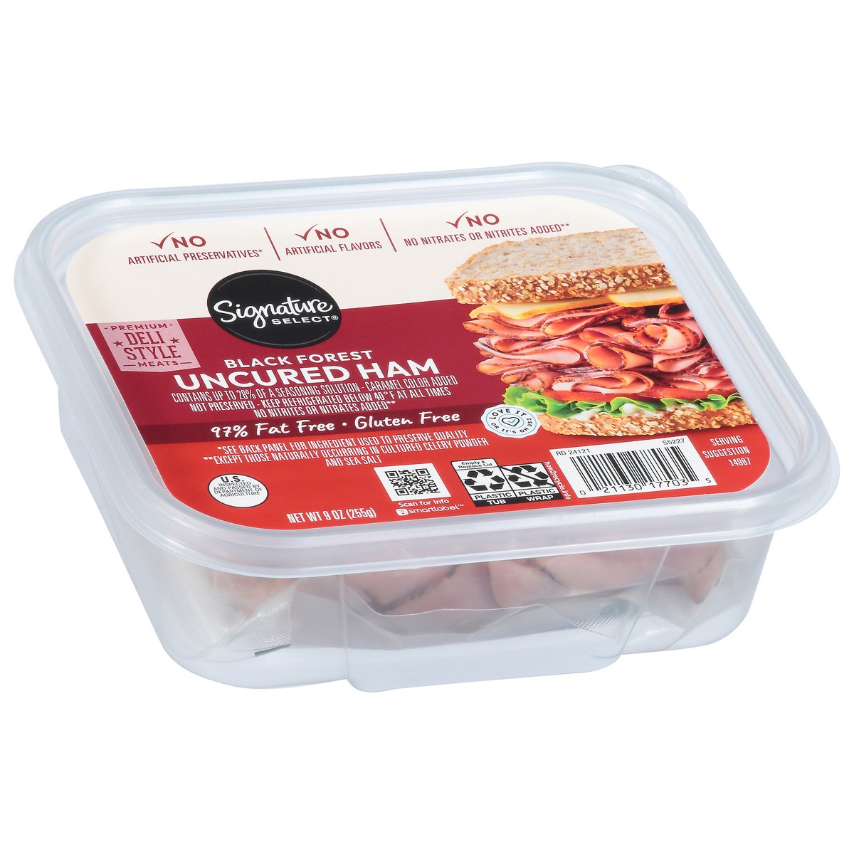 slide 3 of 4, Signature SELECT Black Forest Ham Deli Style - 9 Oz, 9 oz