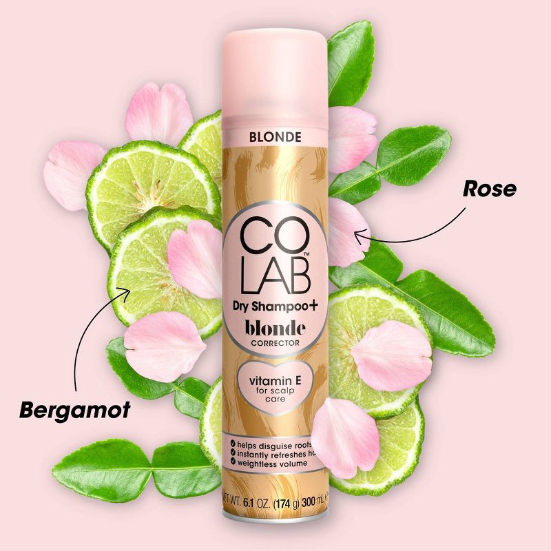 slide 7 of 8, COLAB Blonde Corrector Bergamot and Rose Scented Dry Shampoo - 6.1 fl oz, 6.1 fl oz