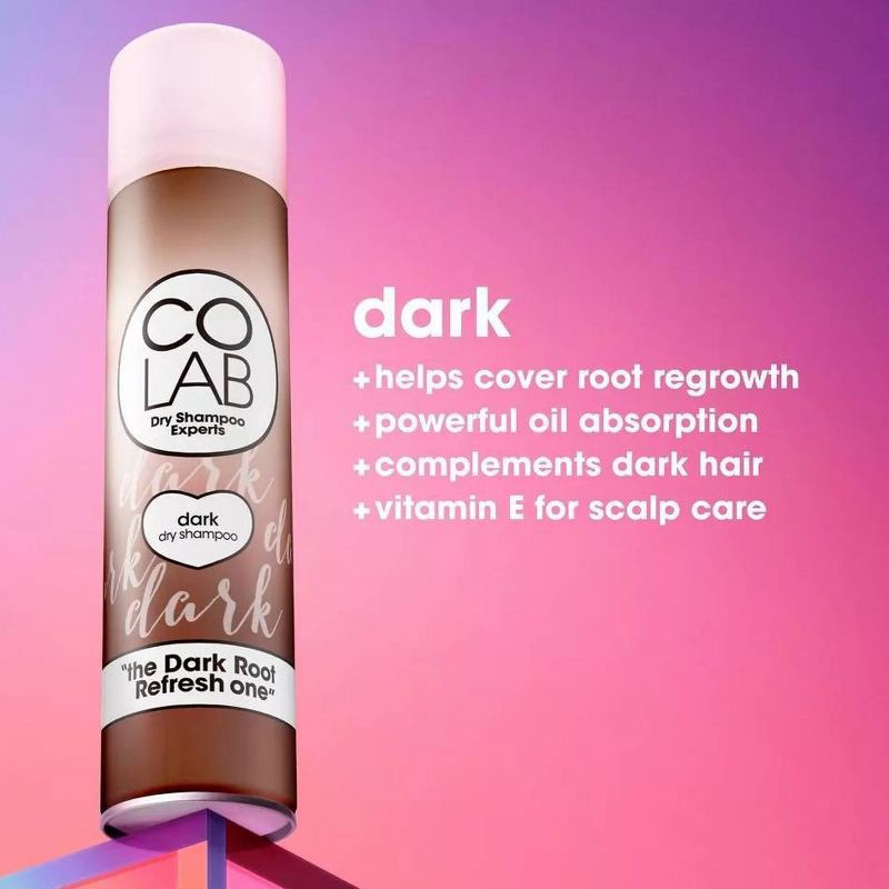 slide 4 of 7, COLAB Dark Brown Color Corrector Dry Shampoo - 6.1oz, 6.1 oz