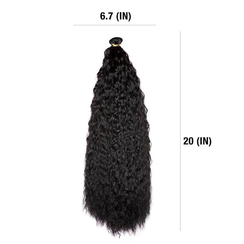 slide 4 of 6, Darling Deep Wave Ponytail Hair Extension 1B, 1 ct