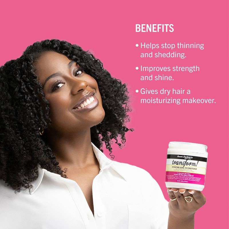 slide 6 of 9, Aunt Jackie's Transform Hydrating Leave In Conditioner - 15 fl oz, 15 fl oz