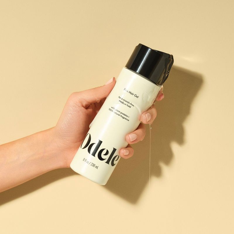 slide 3 of 6, Odele Flex Hair Gel Curl Enhancing, Shine Enhancing, Smoothing and Texturizing Hair Treatments - Crunch Free + Medium Hold - 8 fl oz, 8 fl oz