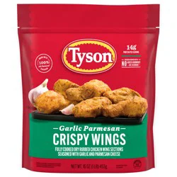Tyson Frozen Garlic Parmesan Crispy Wings, 16 oz
