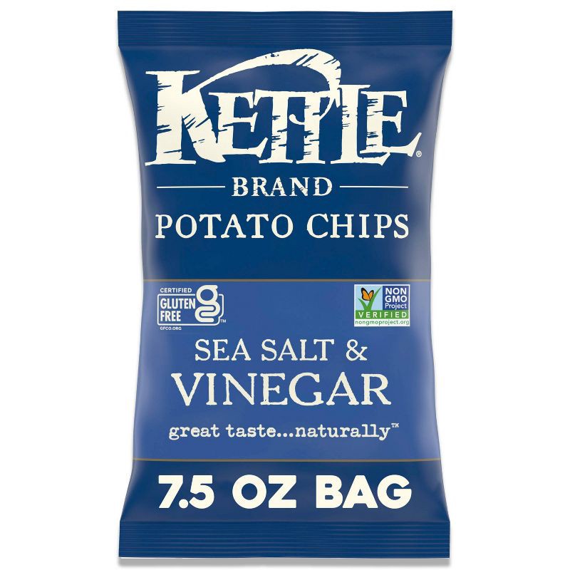 slide 1 of 10, Kettle Brand Sea Salt and Vinegar Kettle Potato Chips - 7.5oz, 7.5 oz