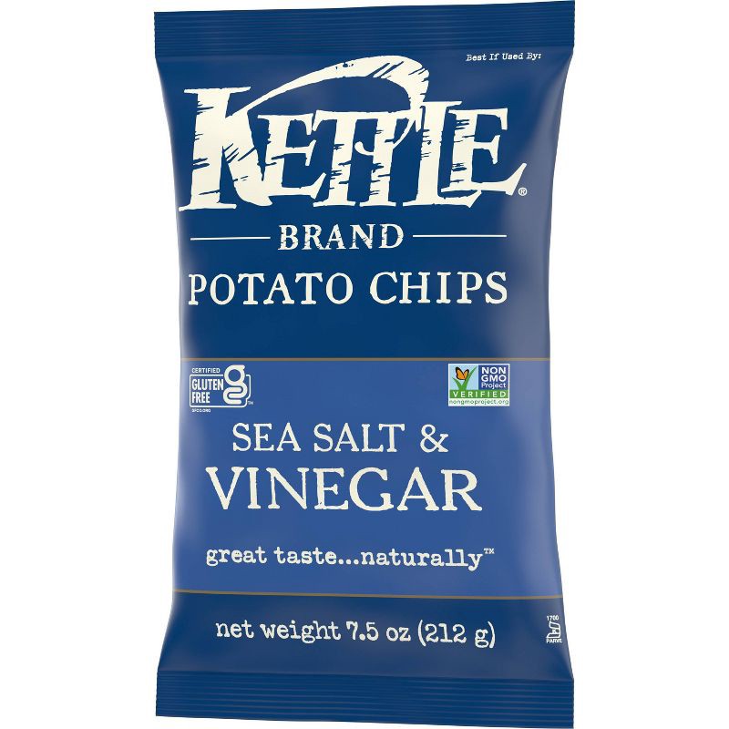 slide 7 of 10, Kettle Brand Sea Salt and Vinegar Kettle Potato Chips - 7.5oz, 7.5 oz