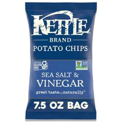 Kettle Brand Sea Salt and Vinegar Kettle Potato Chips - 7.5oz