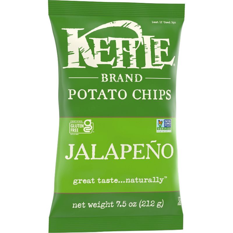 slide 6 of 7, Kettle Brand Jalapeno Kettle Potato Chips - 7.5oz, 7.5 oz