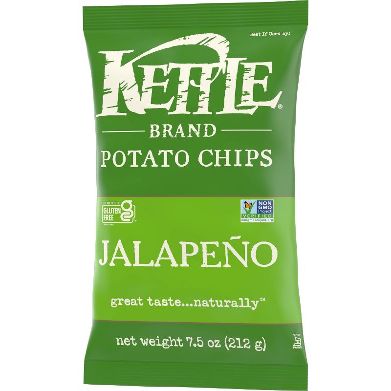 slide 7 of 7, Kettle Brand Jalapeno Kettle Potato Chips - 7.5oz, 7.5 oz