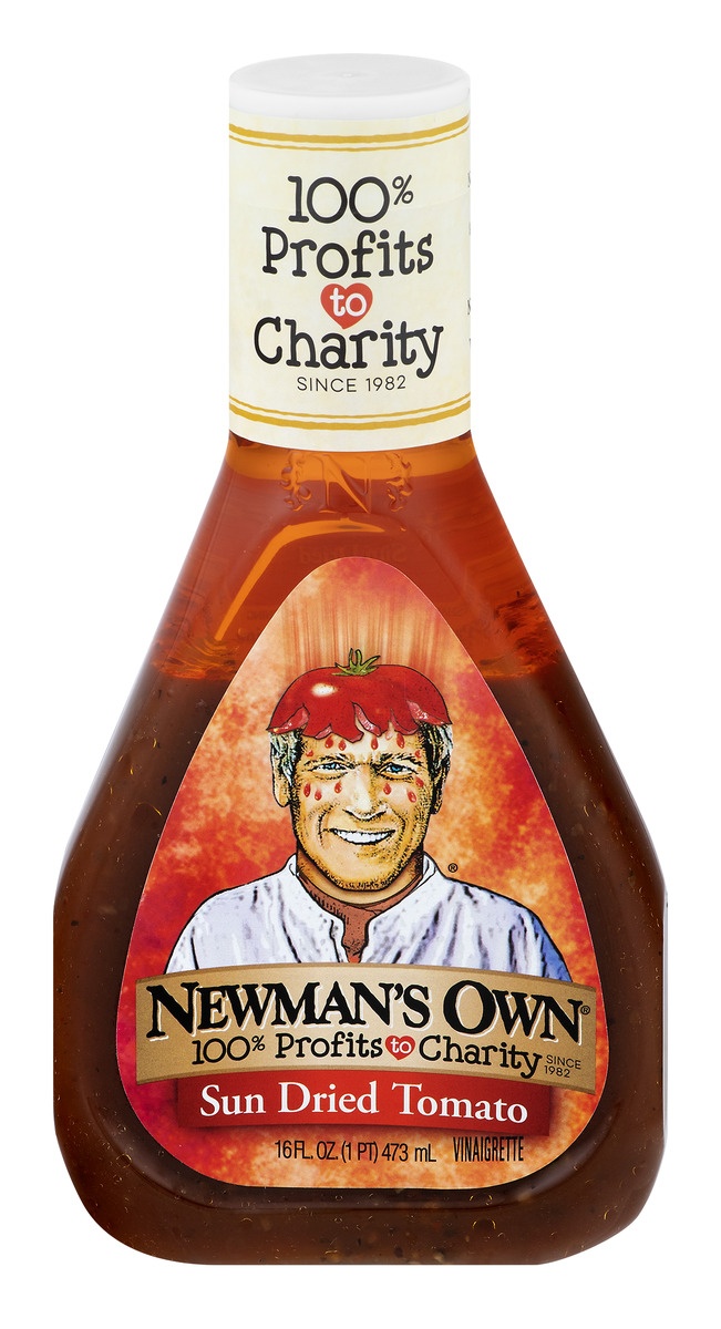 slide 1 of 1, Newman's Own Lighten Up! Light Sun Dried Tomato, 16 fl oz