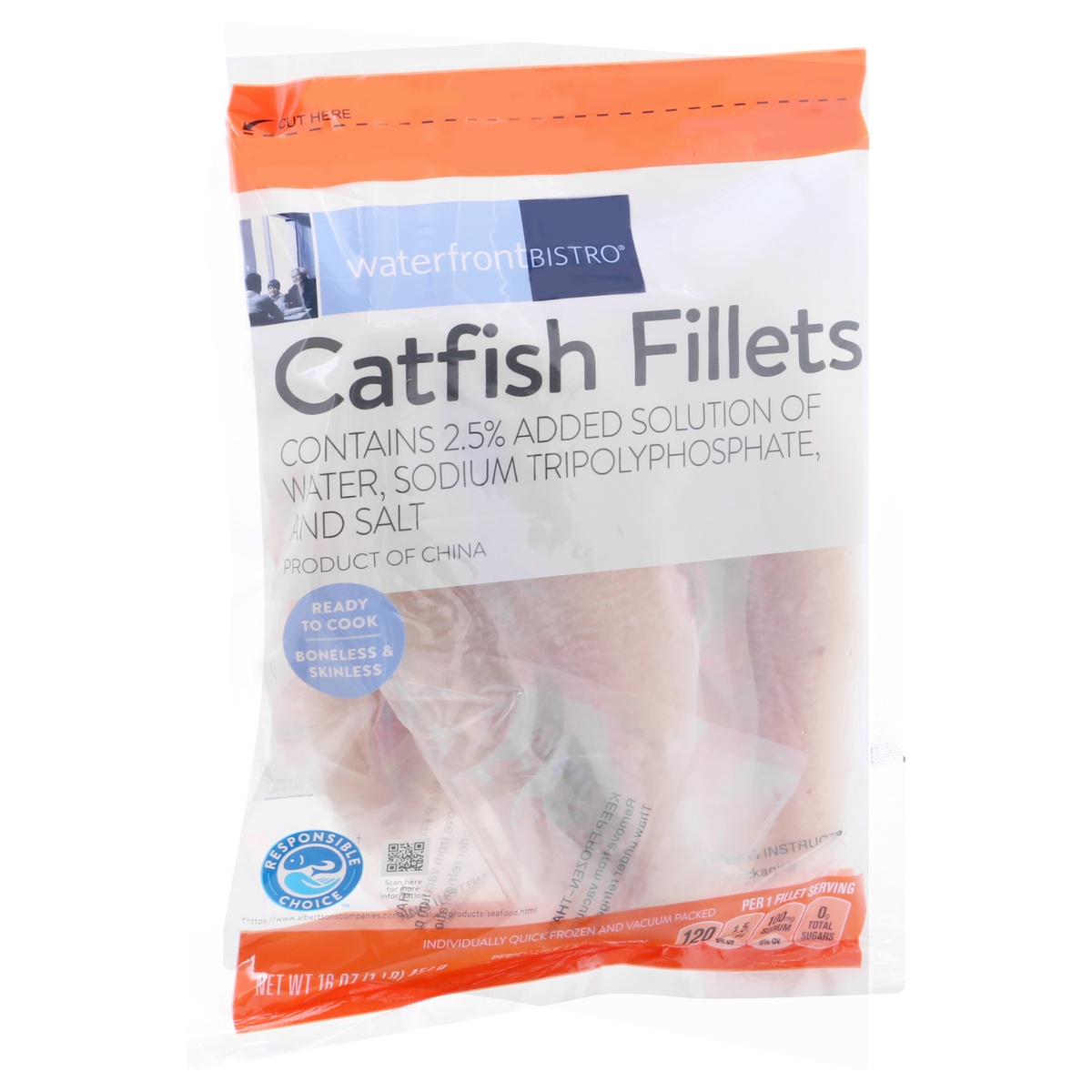 Waterfront Bistro Boneless & Skinless Catfish Fillets 16 oz 16 oz