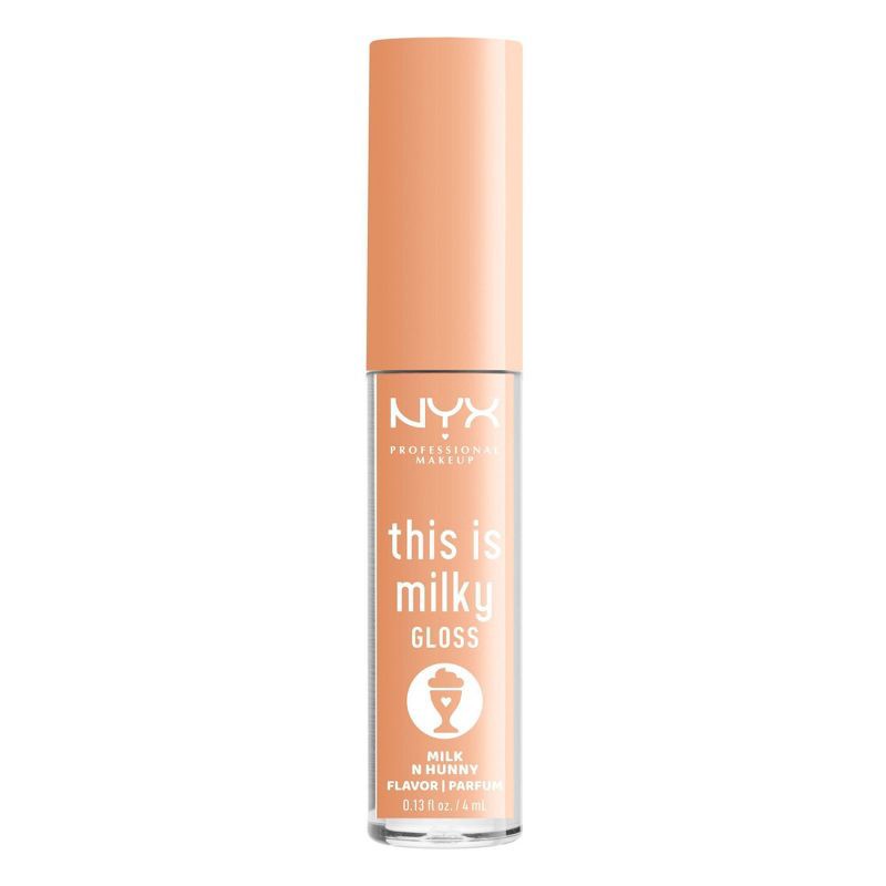 slide 7 of 10, NYX Professional Makeup This is Milky Gloss Hydrating Lip Gloss - Milk N Hunny - 0.13 fl oz, 0.13 fl oz