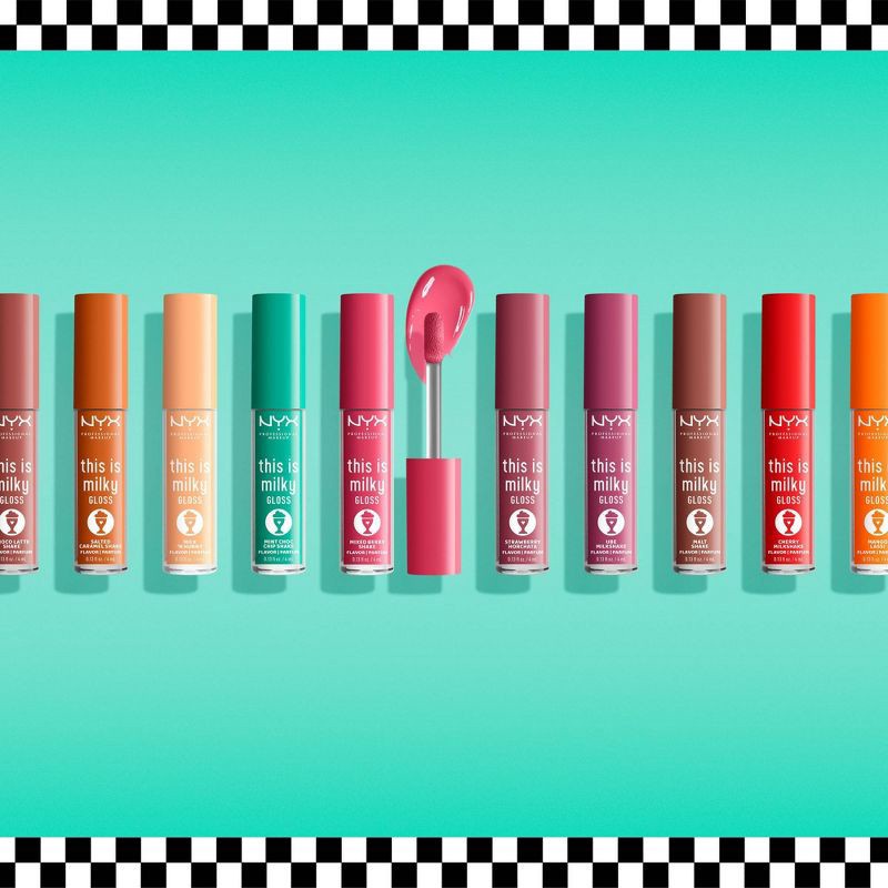 slide 8 of 10, NYX Professional Makeup This is Milky Gloss Hydrating Lip Gloss - Milk the Coco - 0.13 fl oz, 0.13 fl oz