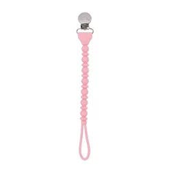 Itzy Ritzy Sweetie Beaded Strap Pacifier Clip - Pink