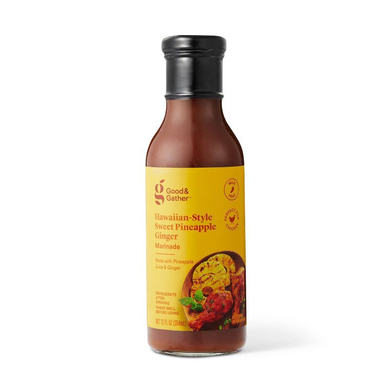 slide 1 of 3, Sweet Pineapple Ginger Marinade - 12oz - Good & Gather™, 12 oz