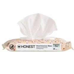 The Honest Company Sensitive Skin Baby Wipes - Terrazzo 36ct