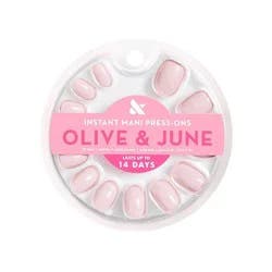 Olive & June Press-On Fake Nails - Extra Extra Short Round TT - 42ct