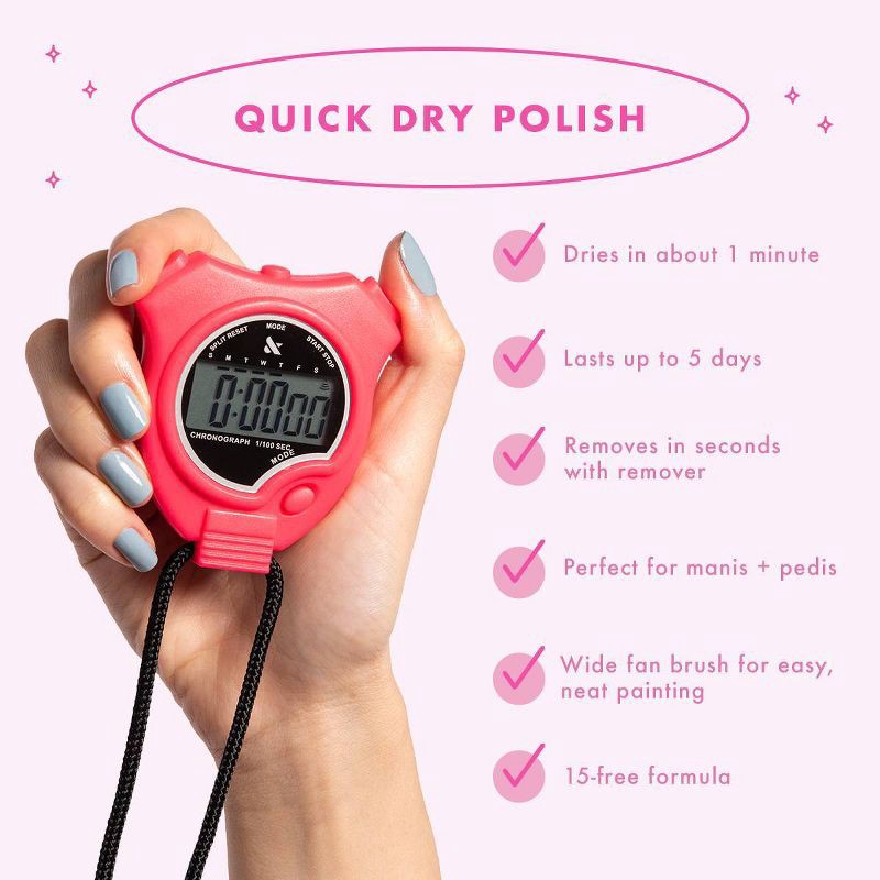 slide 8 of 8, Olive & June Quick Dry Nail Polish - Rink - 0.3 fl oz, 0.3 fl oz