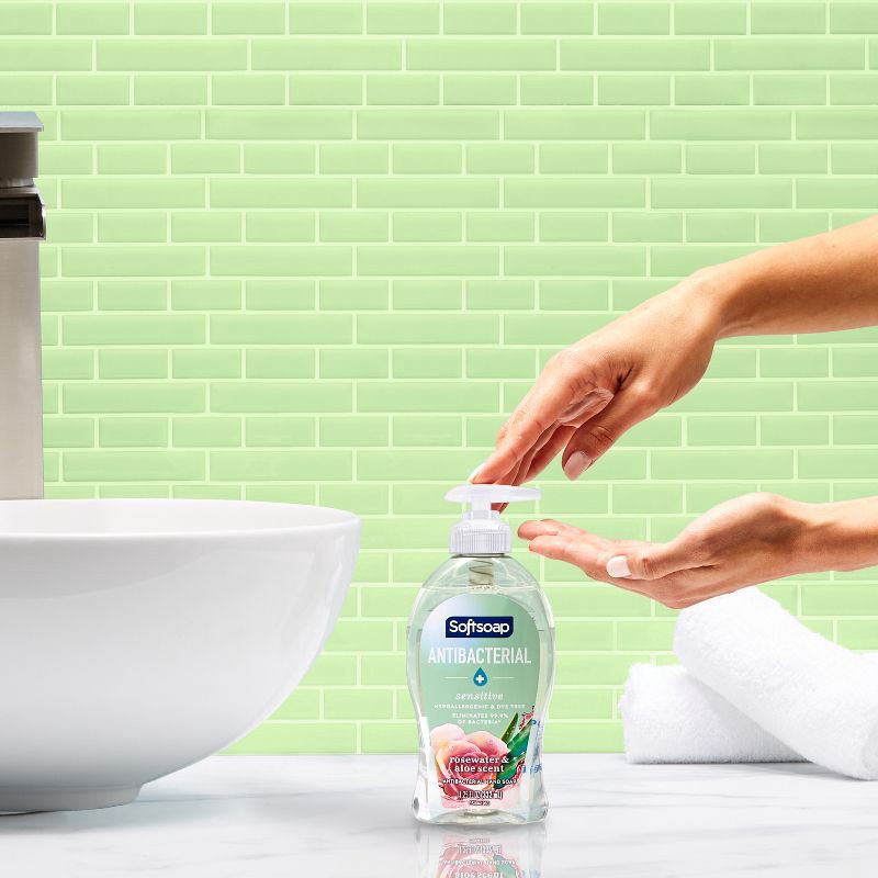 slide 3 of 16, Softsoap Antibacterial Liquid Hand Wash Pump - Rose Scent - 11.25 fl oz, 11.25 fl oz