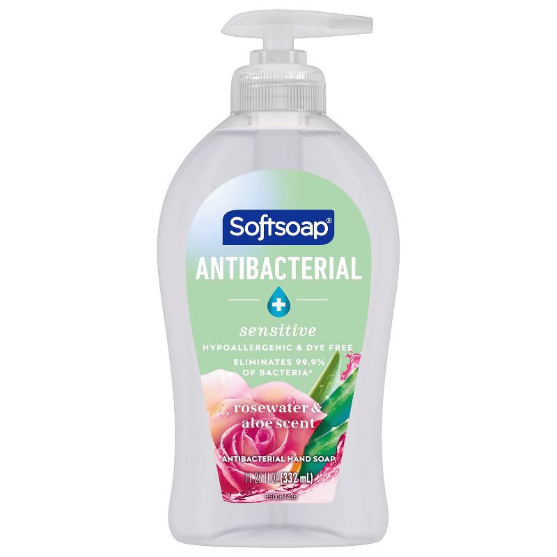 slide 1 of 16, Softsoap Antibacterial Liquid Hand Wash Pump - Rose Scent - 11.25 fl oz, 11.25 fl oz