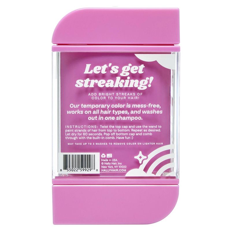 slide 2 of 4, Hally Shade Stix Temporary Wash Out Hair Color - Pink - 0.4oz, 0.4 oz