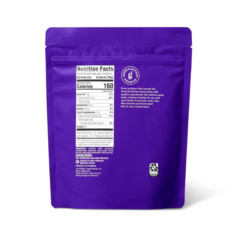 slide 3 of 3, Coconut Clusters with Dark Chocolate Drizzle - 6oz - Good & Gather™, 6 oz